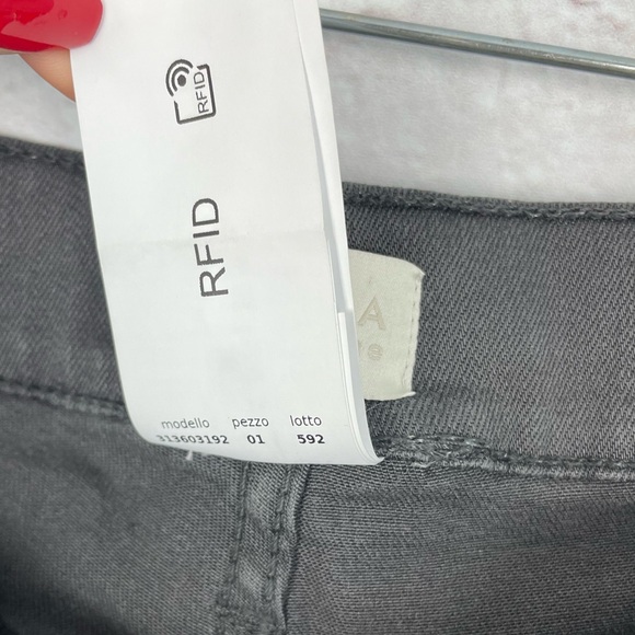 Marcella Monochrome Slate Gray Straight Leg Jeans Size 8 - Picture 4 of 5